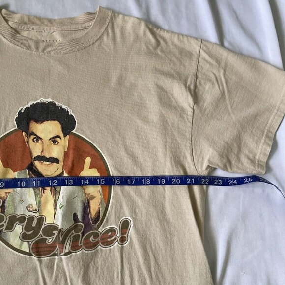 Borat "Very Nice!" Beige Graphic T-Shirt - Picture 6 of 10